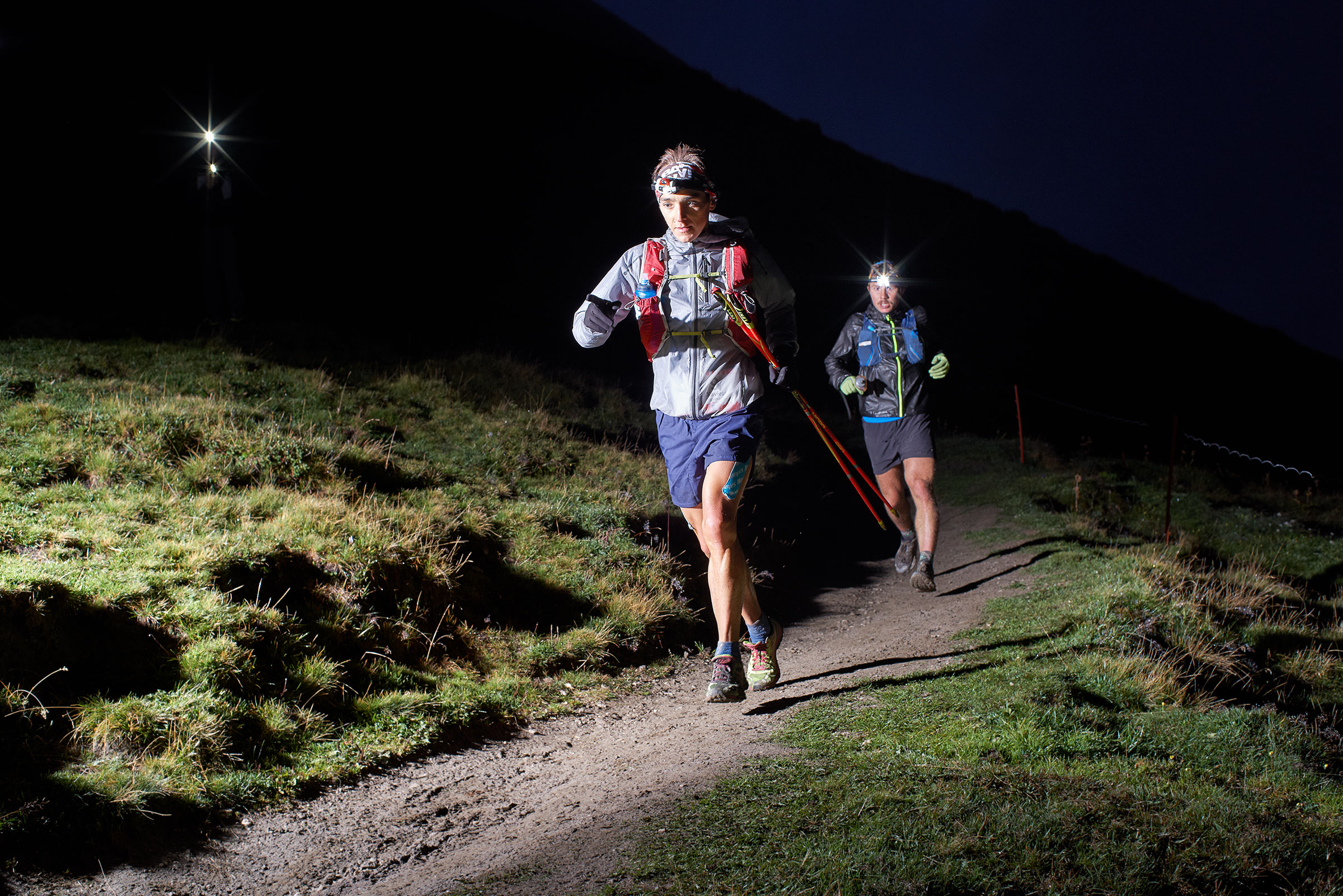 Xavier Thevenard and Zach Miller / UTMB 2018 / Pennine Alps, Switzerland
